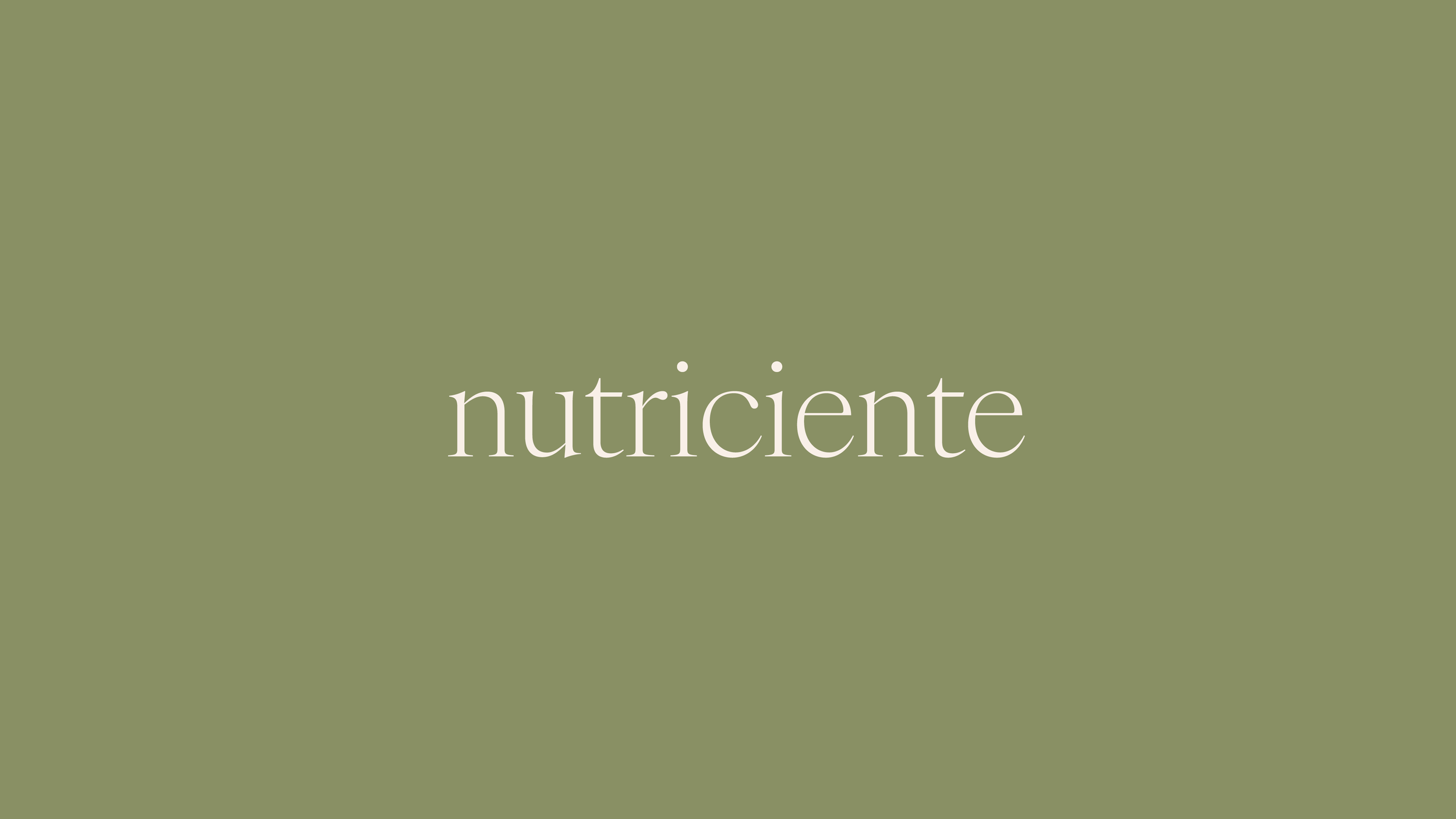 NUTRICIENTE  - BRANDING