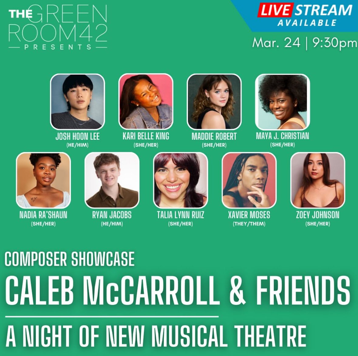 Caleb McCarrol & Friends | A Night of New Musical Theatre