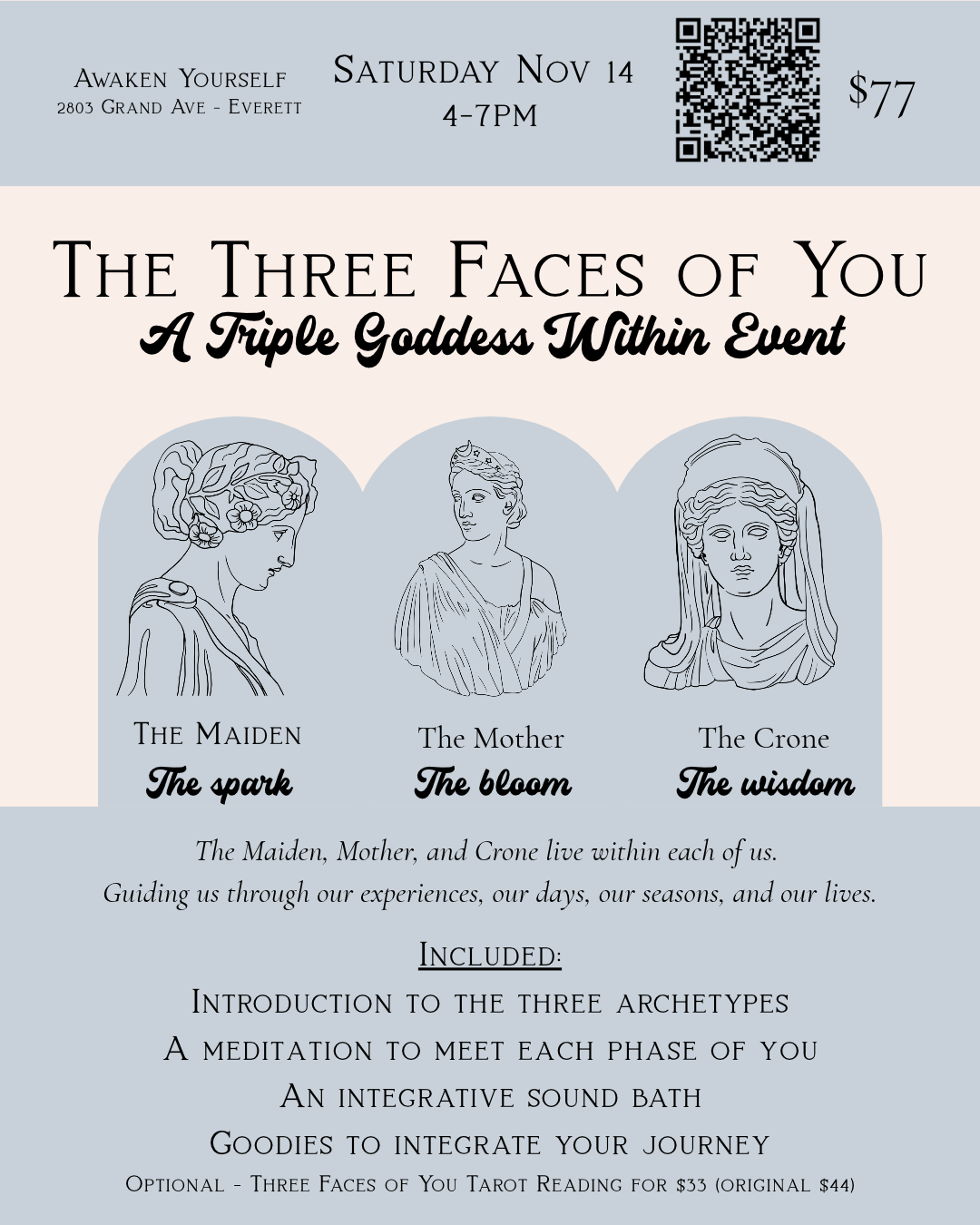 Three Faces of You: A Triple Goddess Within Event