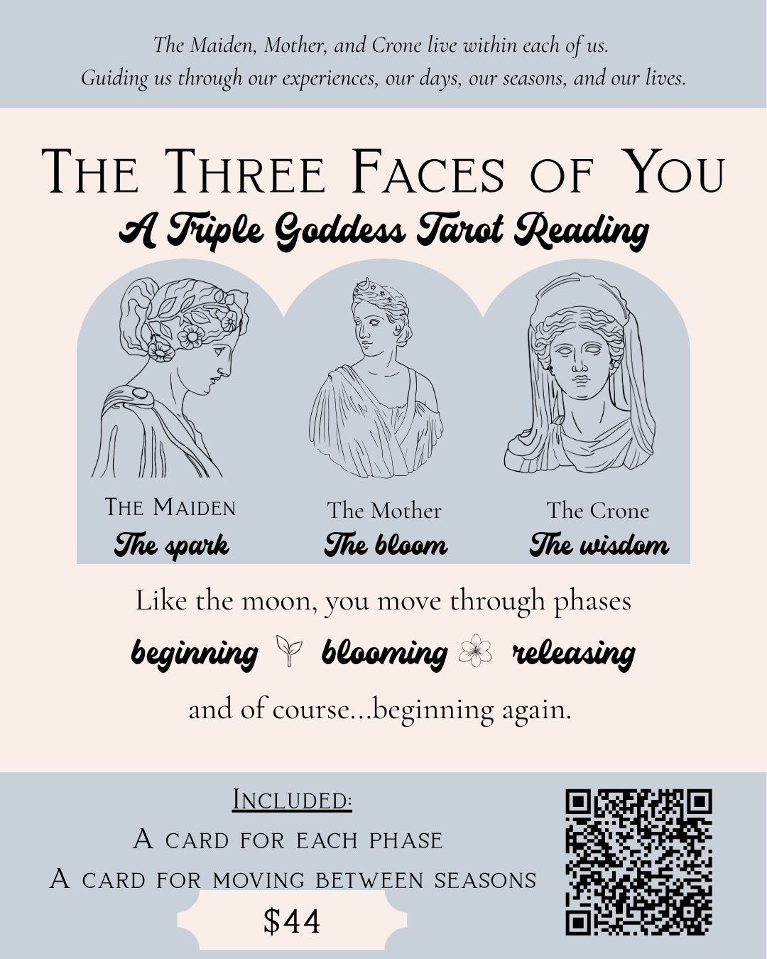 The Three Faces of You - A Triple Goddess Tarot Reading