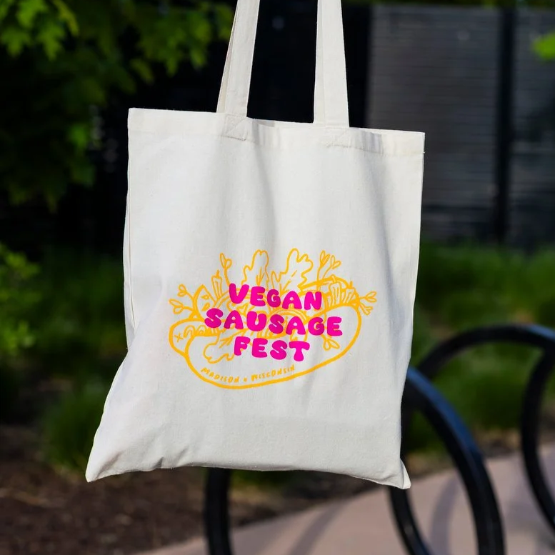 Vegan Sausage Fest Tote Bag