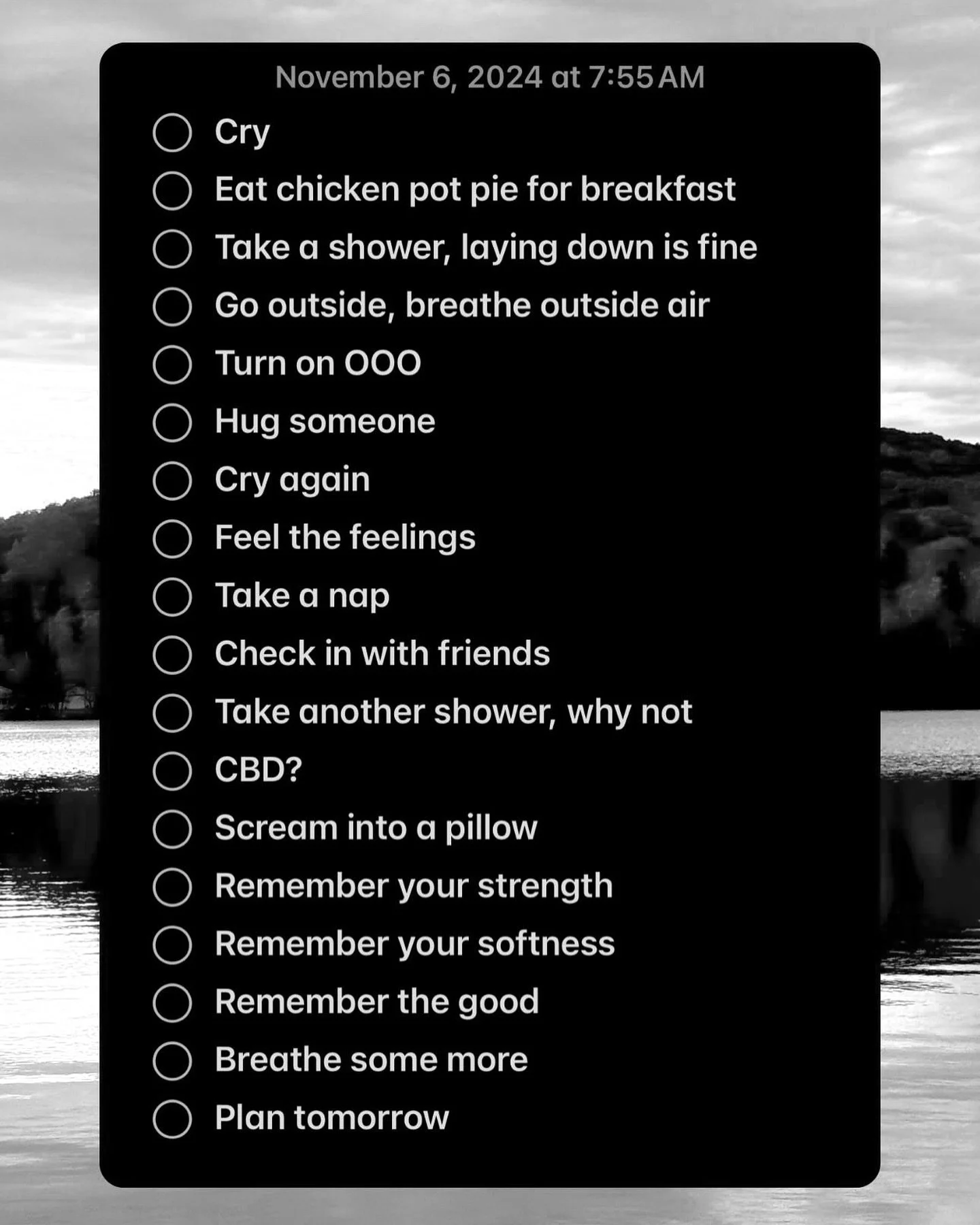 Some days the to-do list looks like this 🤍