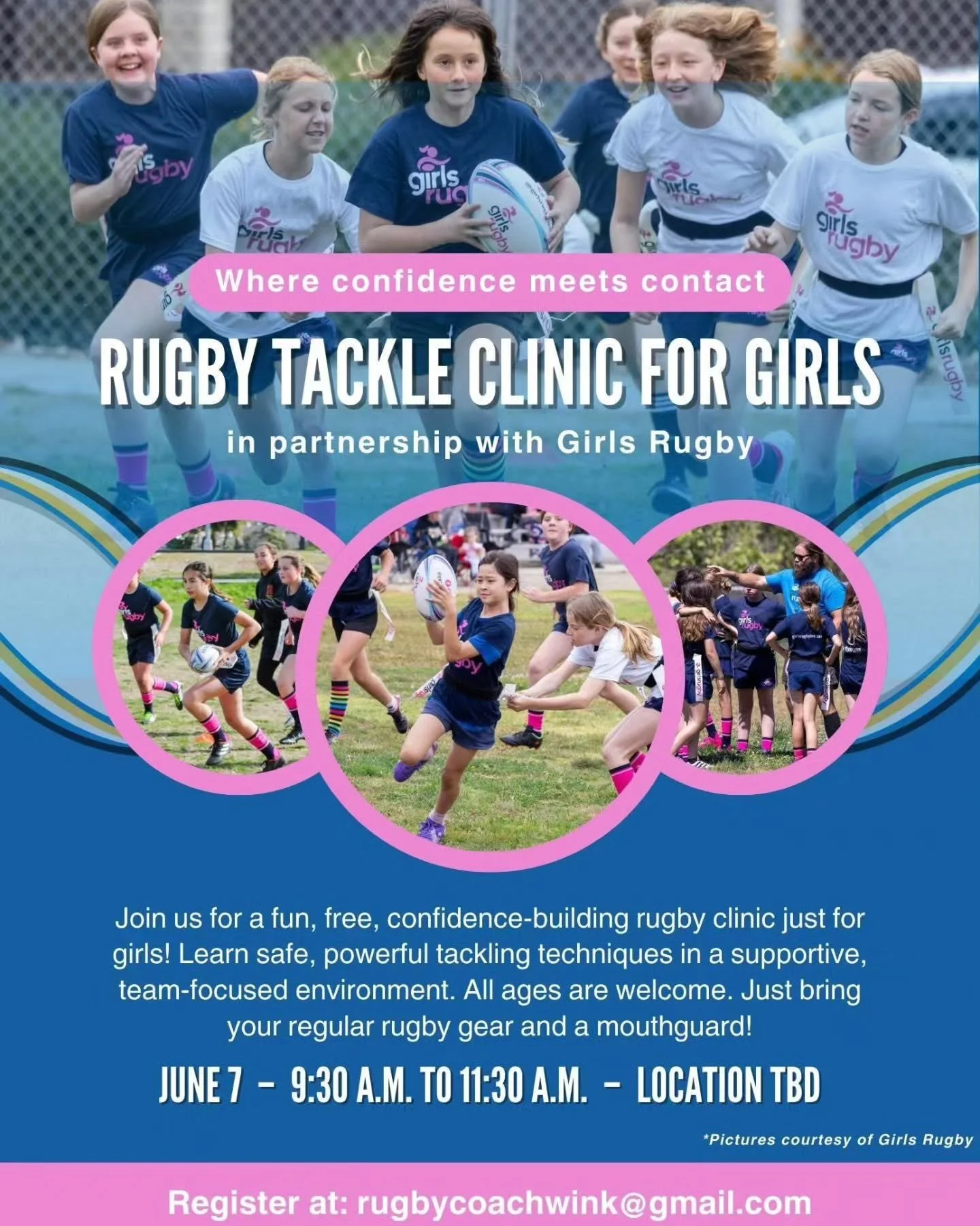 Girls! Interested in rugby, but shy away from tackling? Or maybe you are already playing and want to go over the fundamentals...this might be what you are looking for!