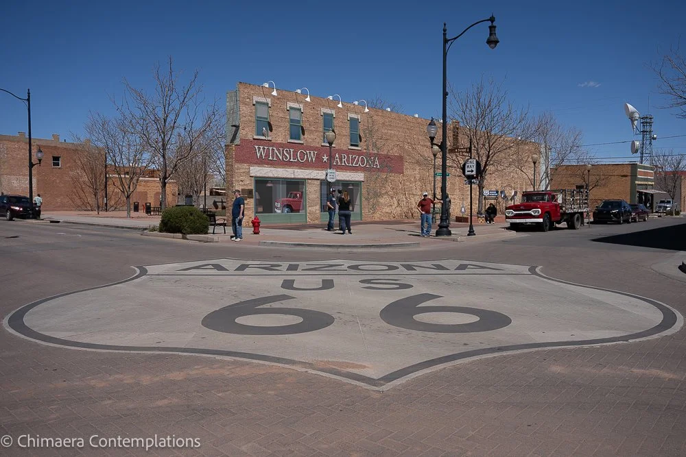 The Corner.  Not necessarily the one the Eagles sang about, but it is the one now designated by the city. You can see the building is just a facade. 