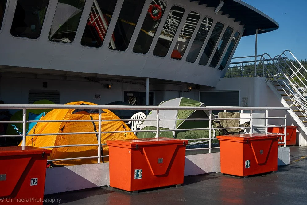 We opted NOT to stay in a tent on deck