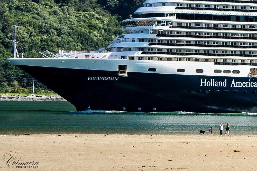 Holland America Konigsdam on it's way into Juneau