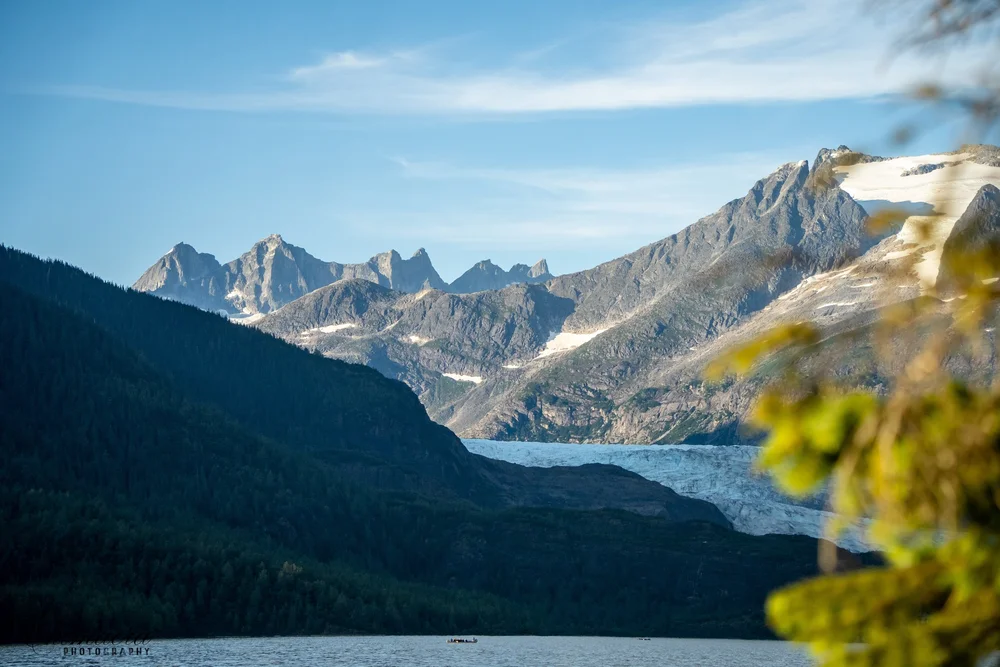 Mendenhall Towers behind the Mendenhall Glacier