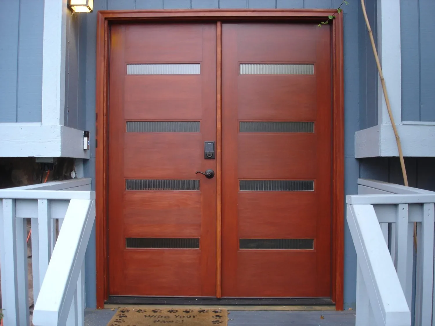 BEFORE (ANOTHER COMPANY STAINED THE DOOR)