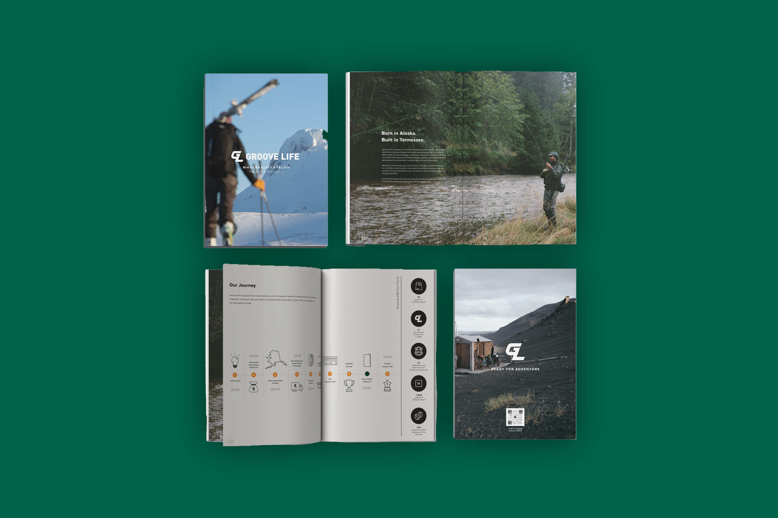 Booklet Design for activewear brand Groove Life