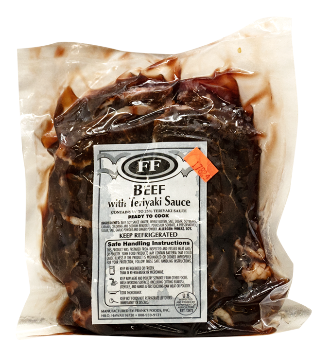 TERIYAKI BEEF: 1 LB PKG.