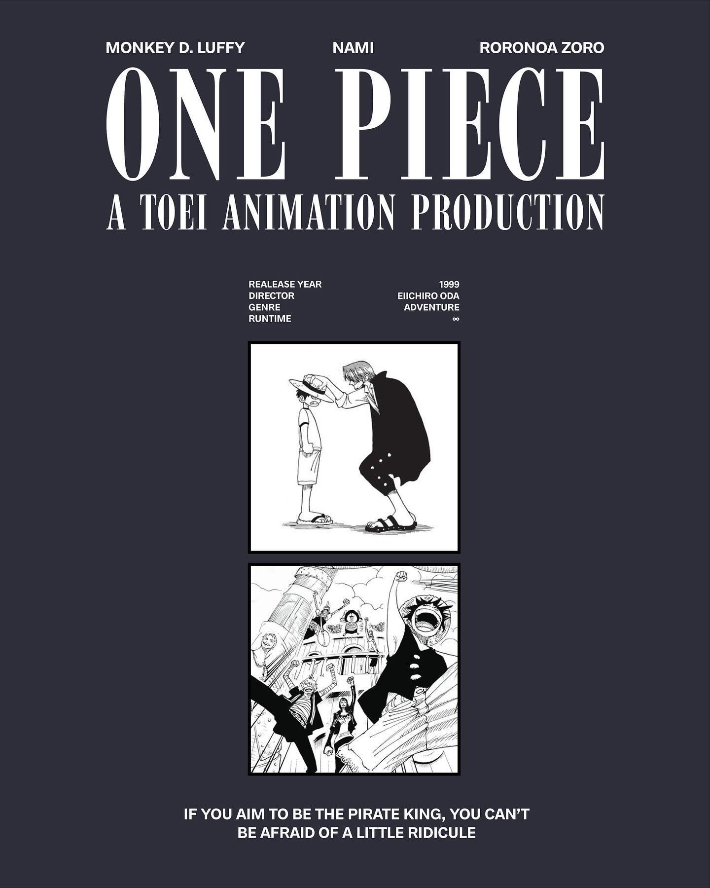 Day 5 design! One piece inspired by old movie posters. 30 day design challenge continues!