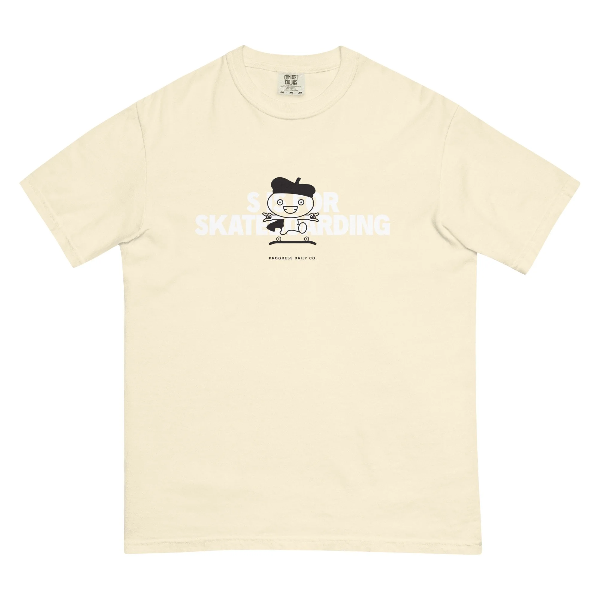 S is for Skateboarding Ivory Tee