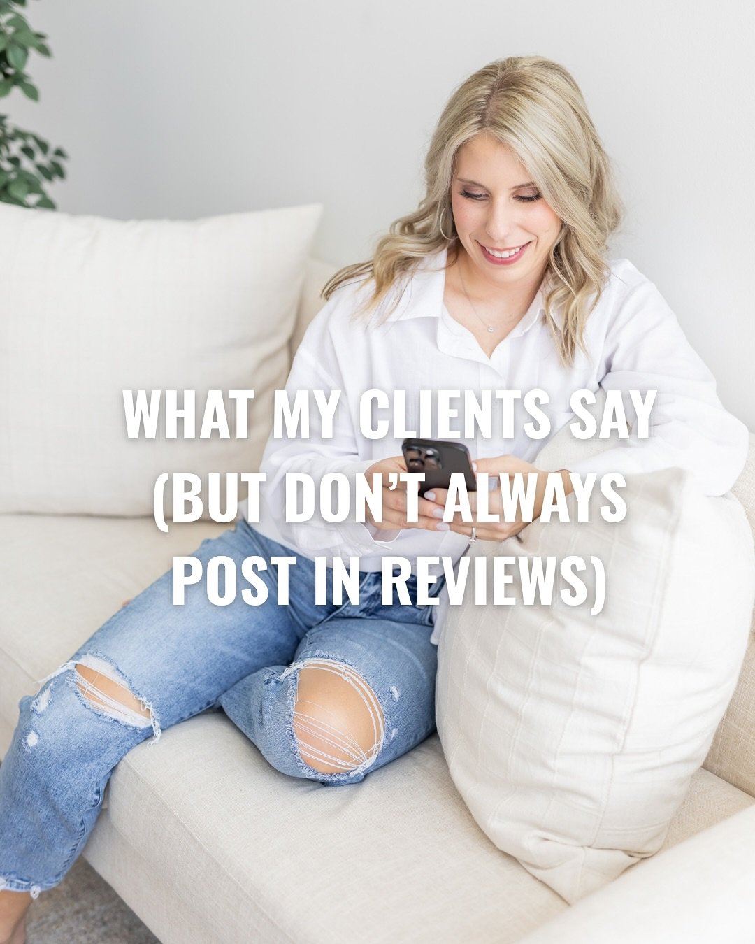Some of my favorite client feedback doesn&rsquo;t come in a testimonial or review.

It comes in a quiet message during the middle of the day that says,

&ldquo;This is the first time I&rsquo;ve actually felt seen in my marketing.&rdquo;

Or&hellip;

