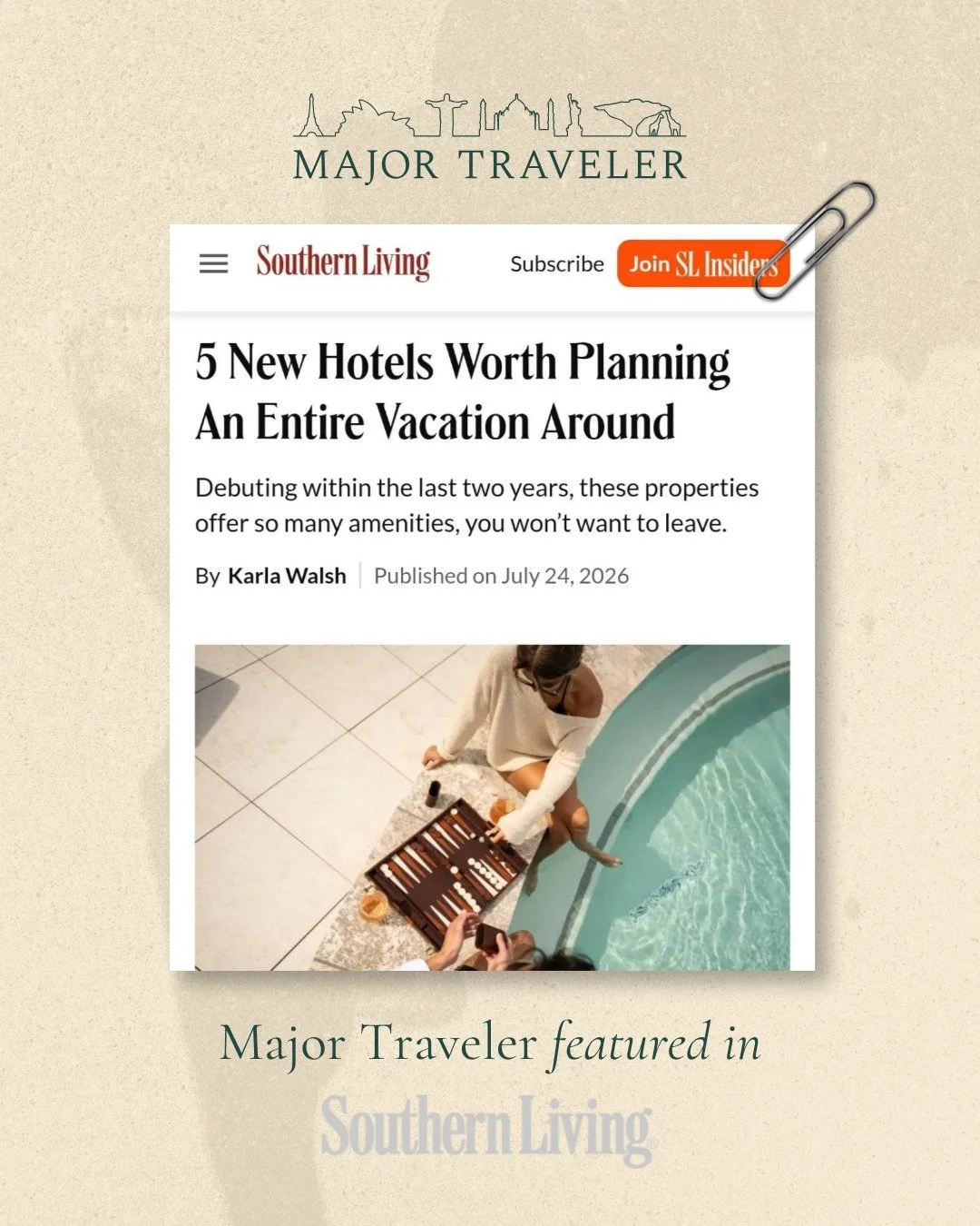 Our founder, Emma, was featured again in Southern Living, talking about a kind of trip we plan more every year: the hotel that is the vacation. No itinerary, no rental car, just one extraordinary property doing all the work.

The advice in print is t