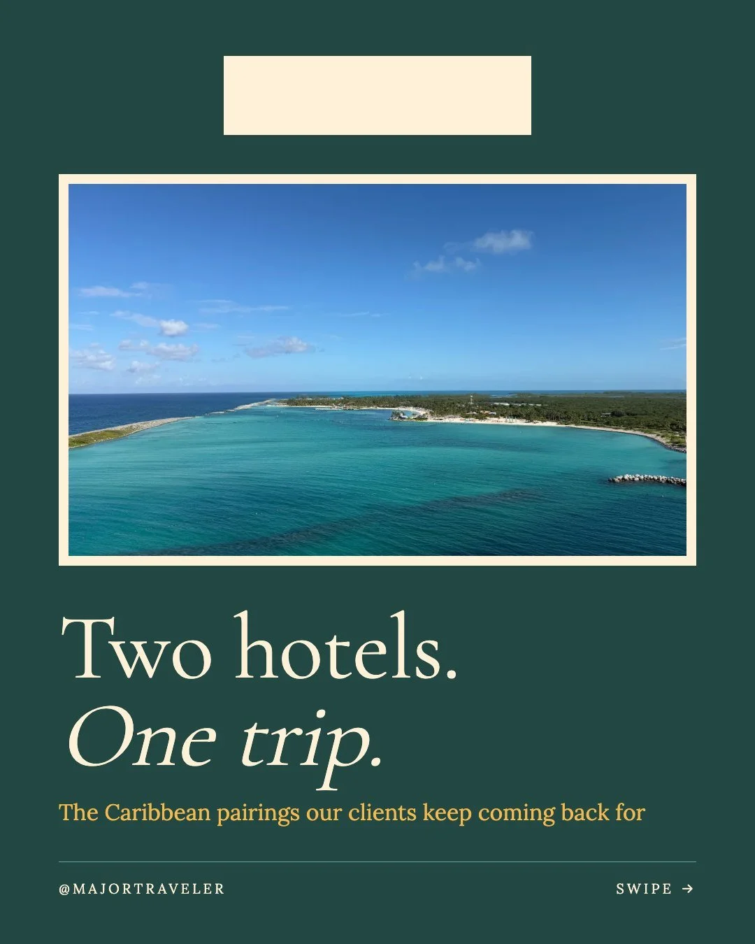 A split stay is one of our favorite ways to plan a Caribbean trip. Two hotels, two beaches, two completely different energies, and you never feel the transition because we handle every detail in between.

We&rsquo;ve been sending clients on these pai