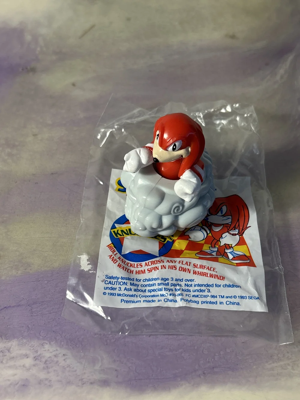 Vintage 1993 Sonic the Hedgehog Mcdonalds Happy Meal KNUCKLES kids meal  toy — CPJ Collectibles