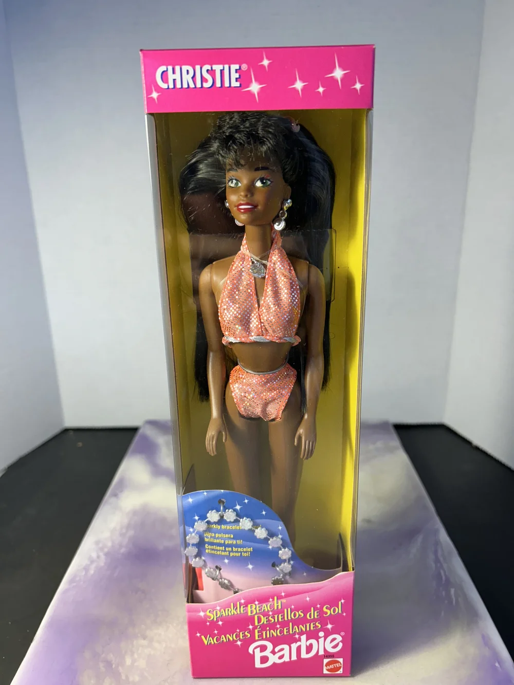 Glitter Beach Christie Barbie 90s Vintage 1995 Mattel Sparkle