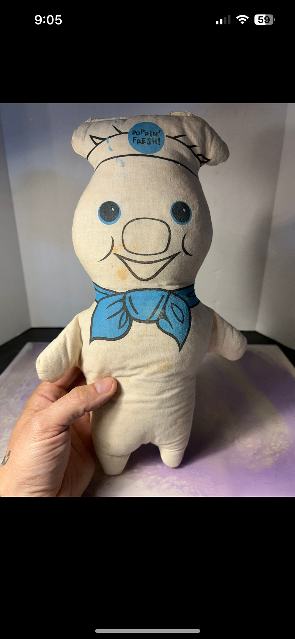 レア　Pillsbury Doughboy ぬいぐるみ15→12 Vintage Pillsbury Dough Boy Plush Terry Cloth 12 Inches 1972