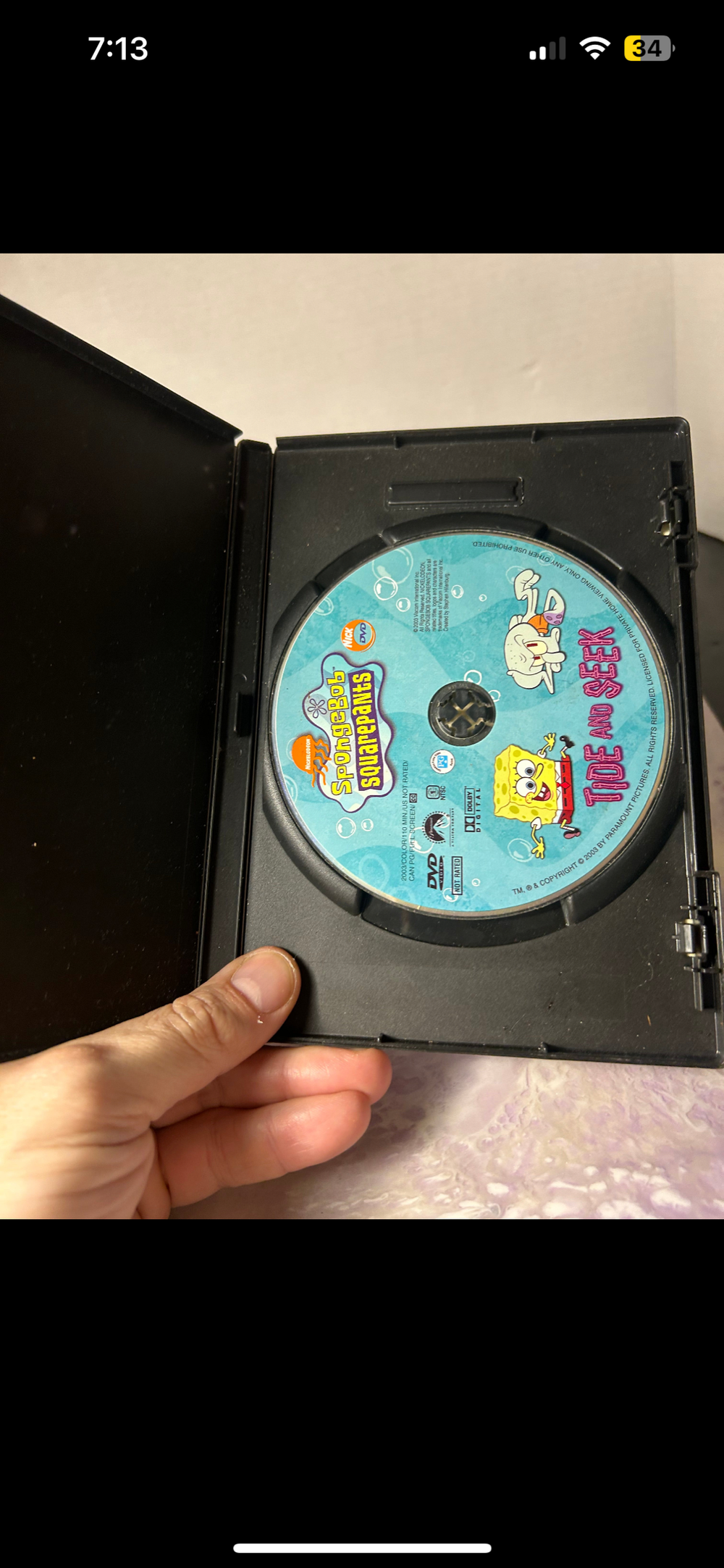 SpongeBob SquarePants Tide And Seek DVD — CPJ Collectibles