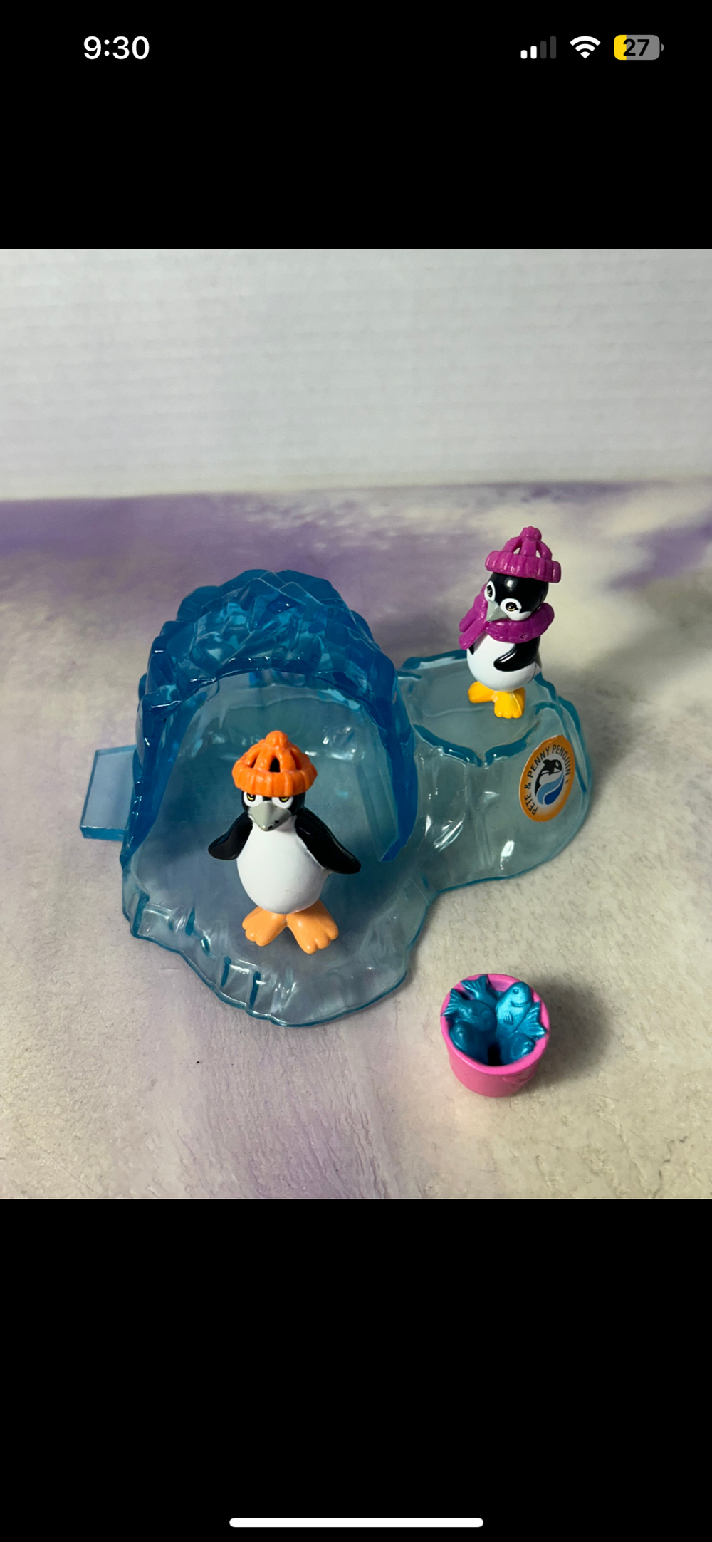 Vintage Littlest Pet Shop SEA WORLD SET - Pete and Penny Penguin