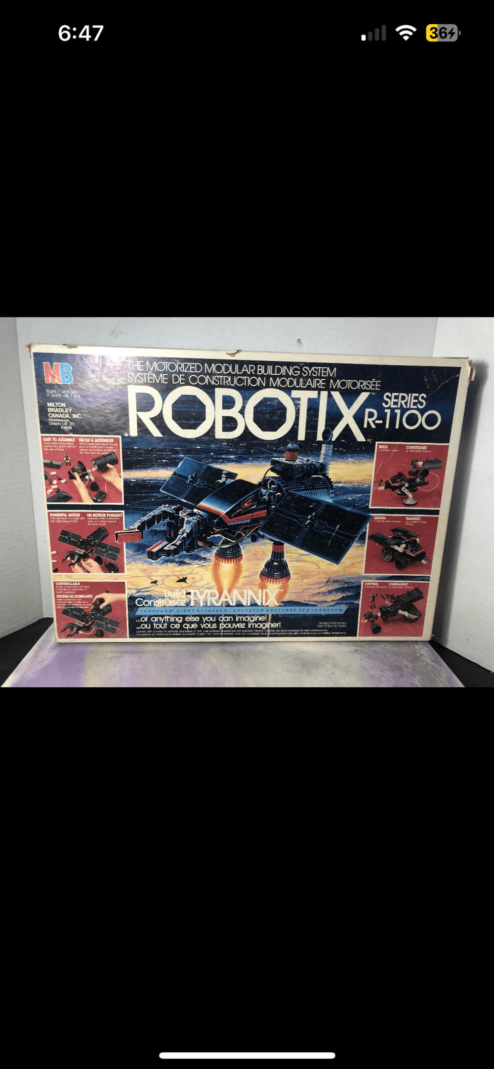 Vintage 1985 Milton Bradley Robotix R-1100 Tyrannix - Still works