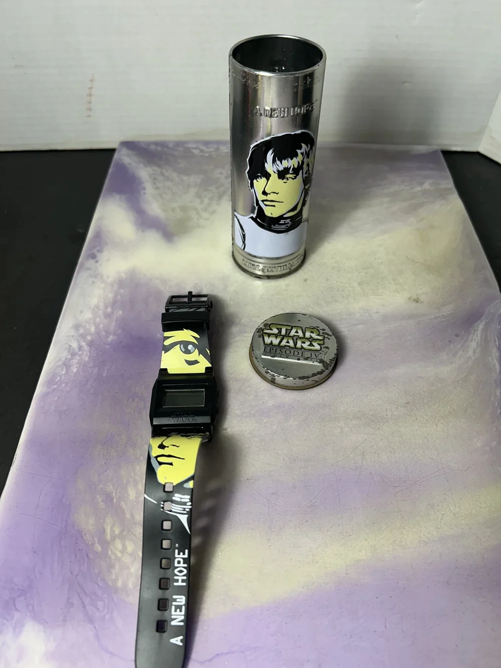 ルーク(レア)StarWars バーガーキング　時計 2005 Burger King Star Wars Reversible Flip Watch (needs