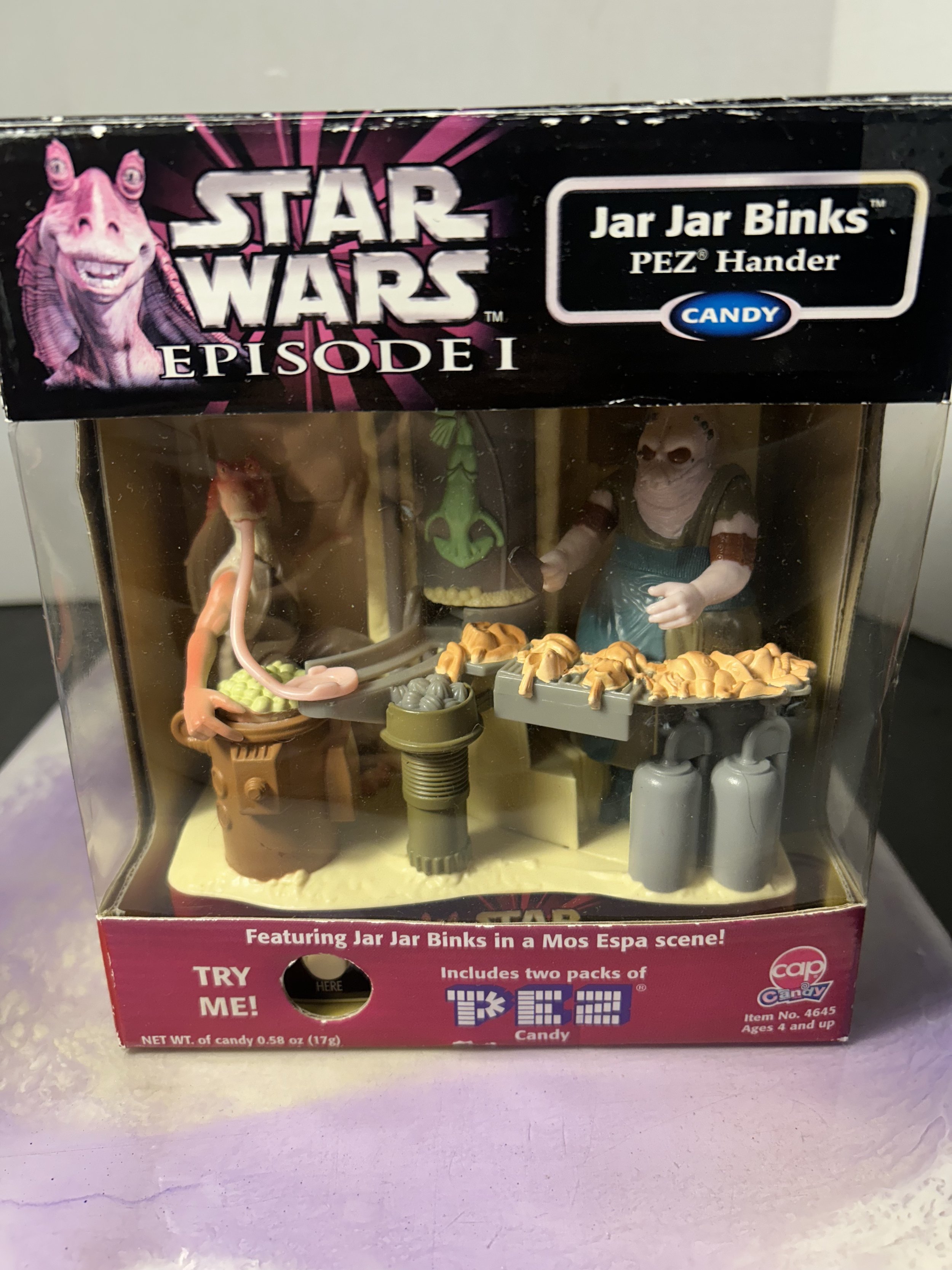 Star Wars Jar Jar Binks Mos Espa Pez Dispenser Episode I The Phantom Menace