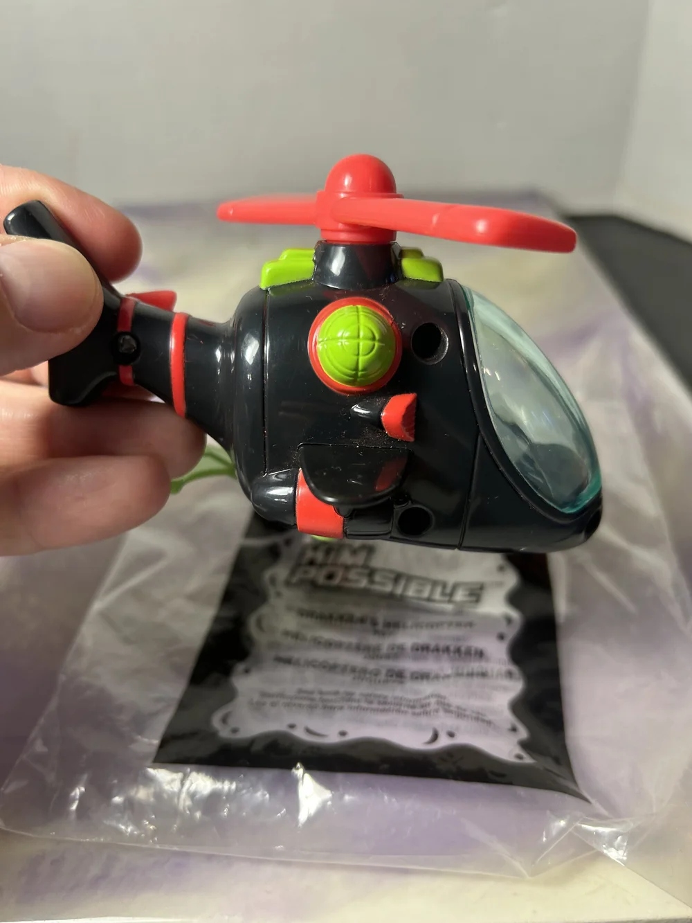 2003 Kim Possible McDonalds Happy Meal Toy - Drakken's Helicopter