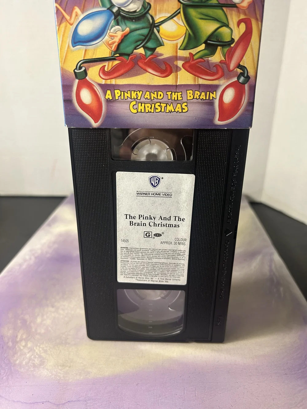 A PINKY AND THE BRAIN CHRISTMAS VHS Tape 1996 Cartoon Animation