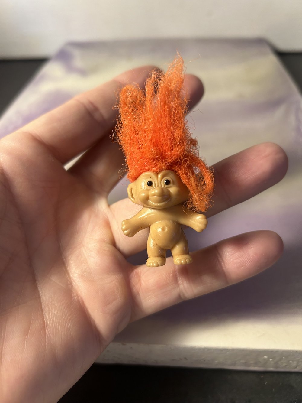 Russ Troll Doll Keychain Orange Hair Troll Doll 90s Nostalgia — CPJ  Collectibles