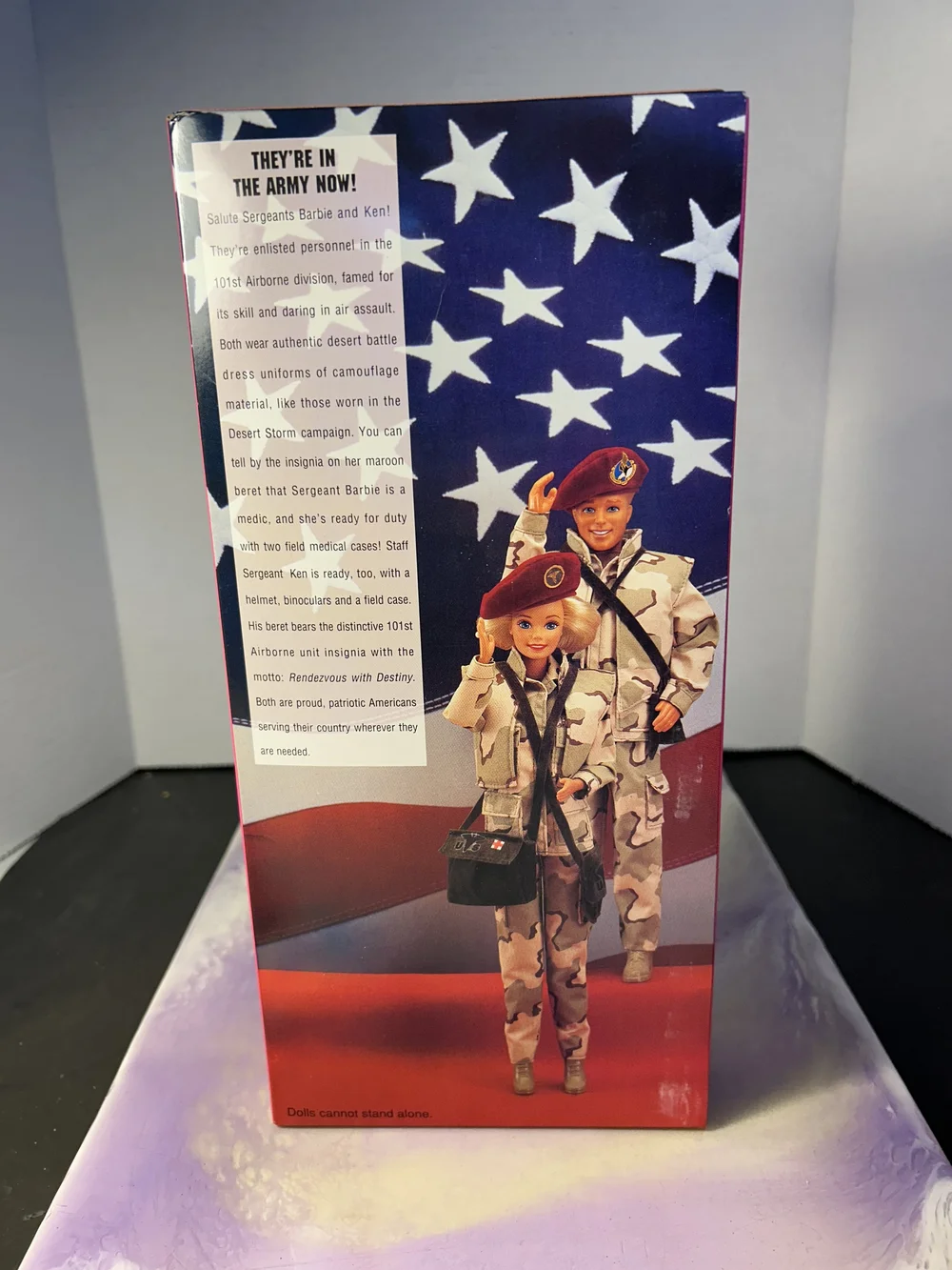 Vintage Army Barbie Special Edition 1992 Camo Outfit Stars