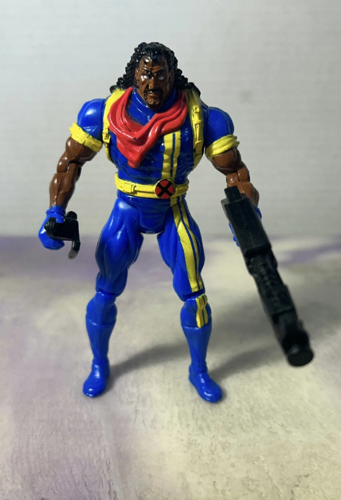 Vintage 1990's Toy Biz X-Men Figure - BISHOP vintage Nostalgia - Toy Biz 1990's X-men Figure