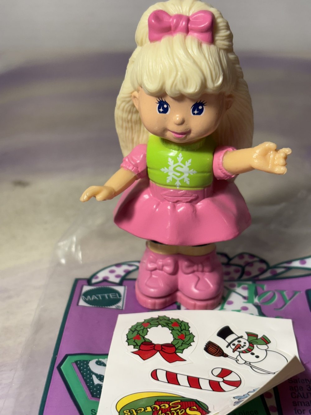1993 McDonald's Holiday Happy Meal - Sally Secrets Toy - Like New