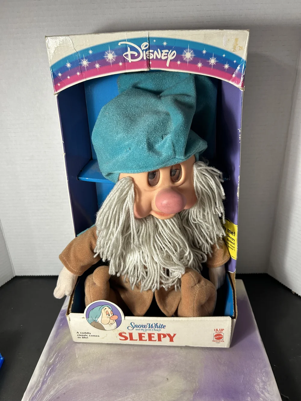 Vintage 1993 Mattel Snow White & The Seven Dwarfs Sleepy Doll Works Closing  Eyes  CPJ Collectibles
