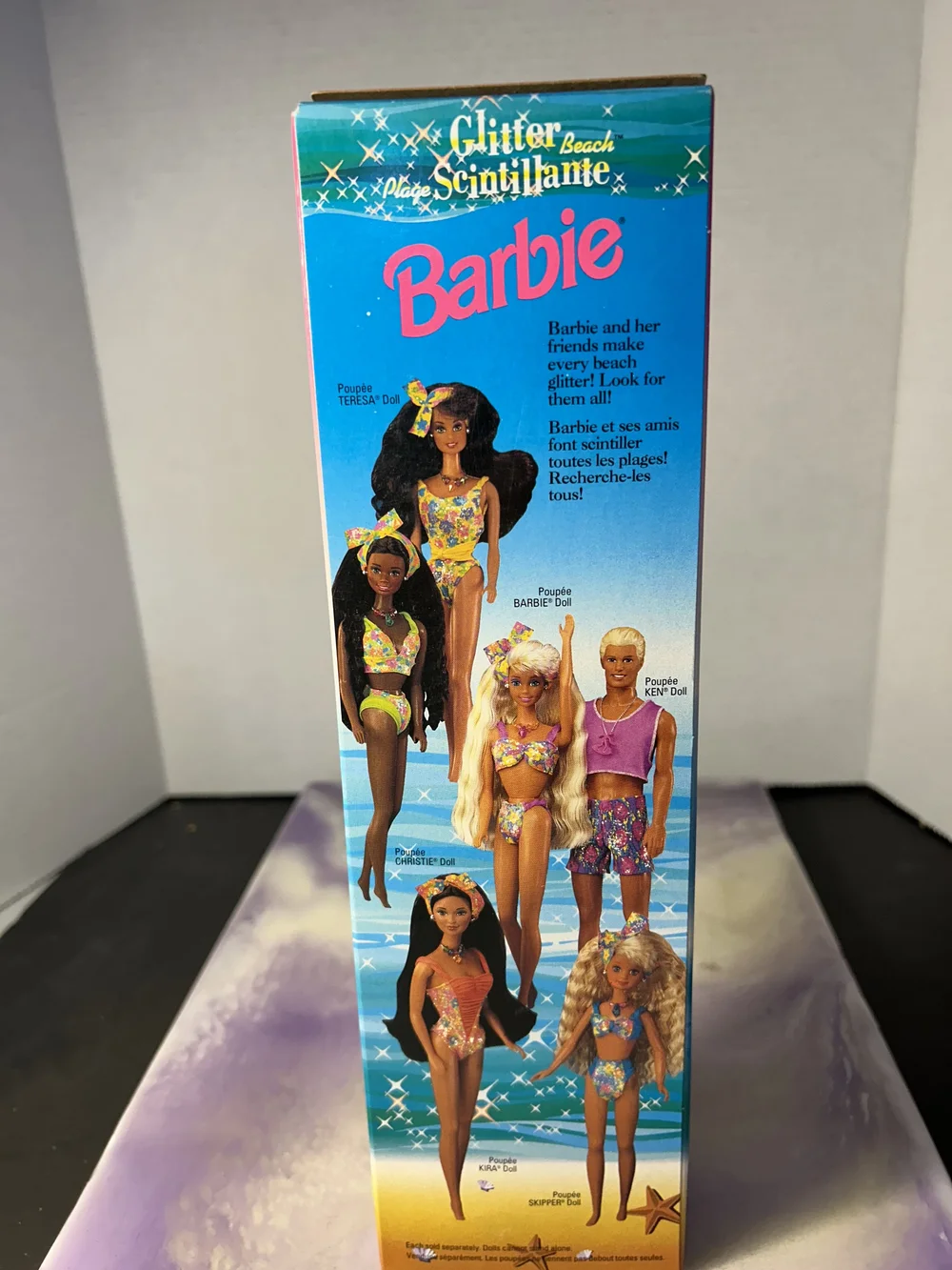 Vintage Barbie Glitter Beach Ken Doll Boxed Mattel 1992