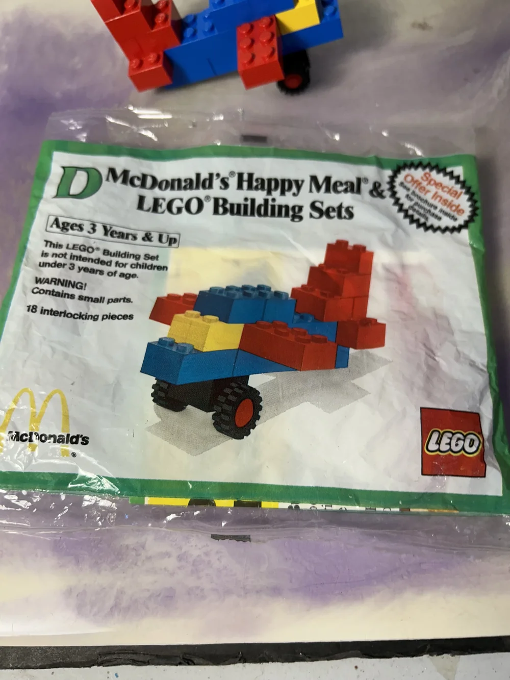 1984 Mcdonalds Lego Set Cool Retro Happy Meal Toy — CPJ Collectibles