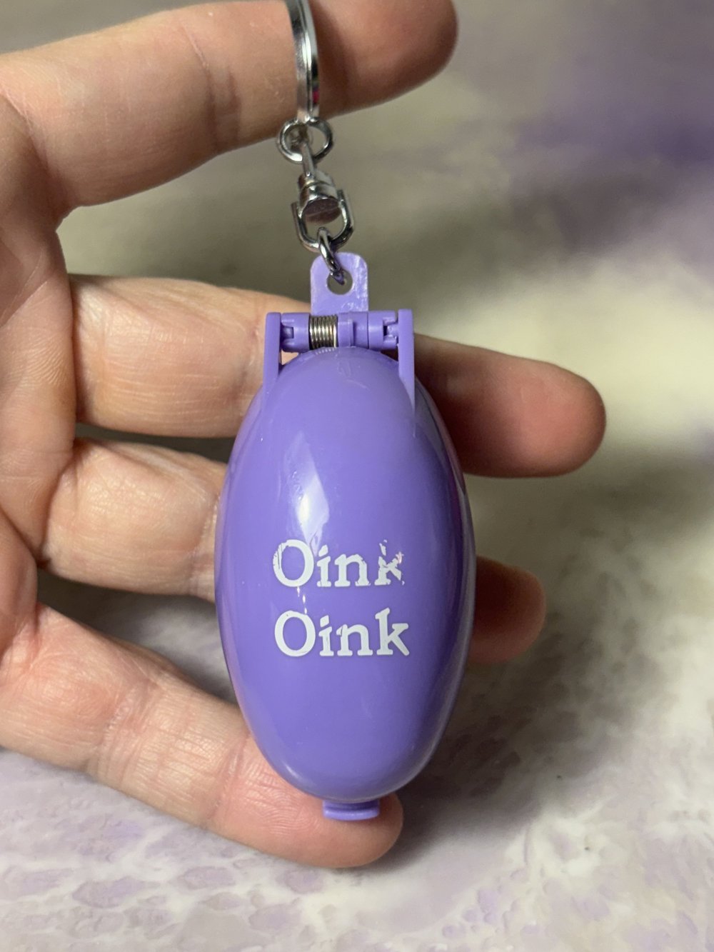 1993 Takara Pocket Critters Keychain! Oink Oink Pig Themed! WORKS