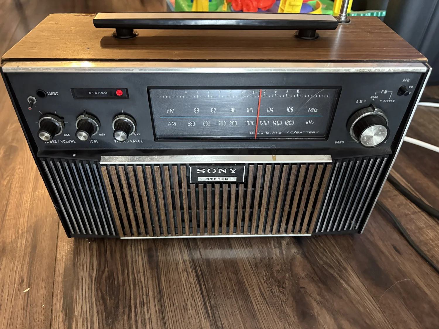 Sony MR-9700W Portable AM/FM Radio Vintage 70s Japan — CPJ
