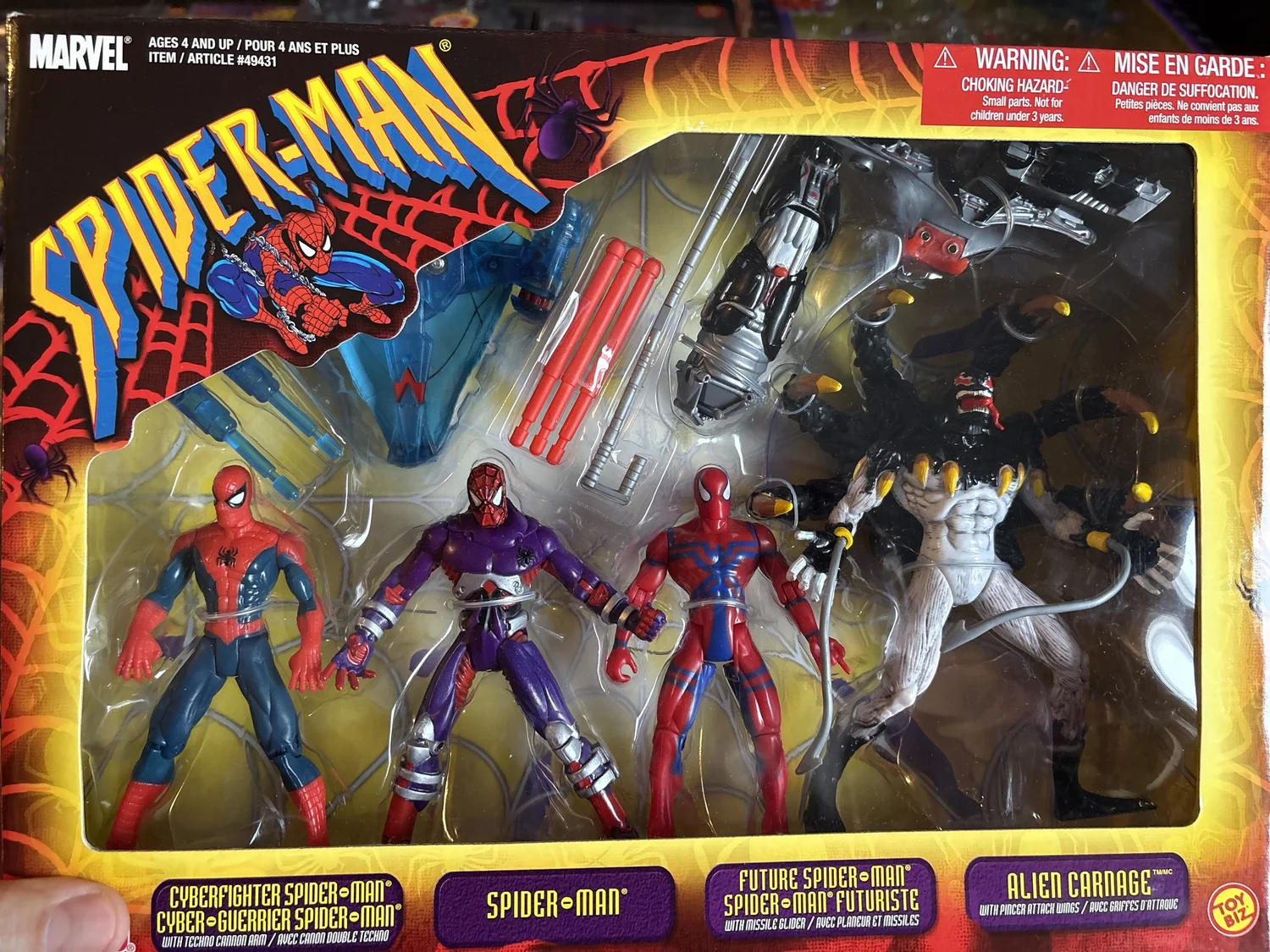 Spider Man Classics - 4-Figure Pack (Toybiz, 2001) *NEW/SEALED