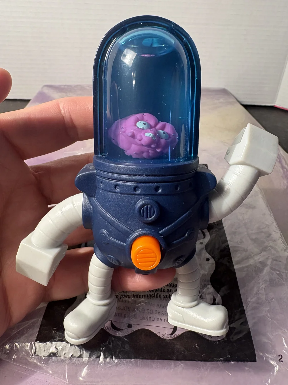 2003 McDonald's Stretch Screamers - Floating Brain Happy Meal Toy