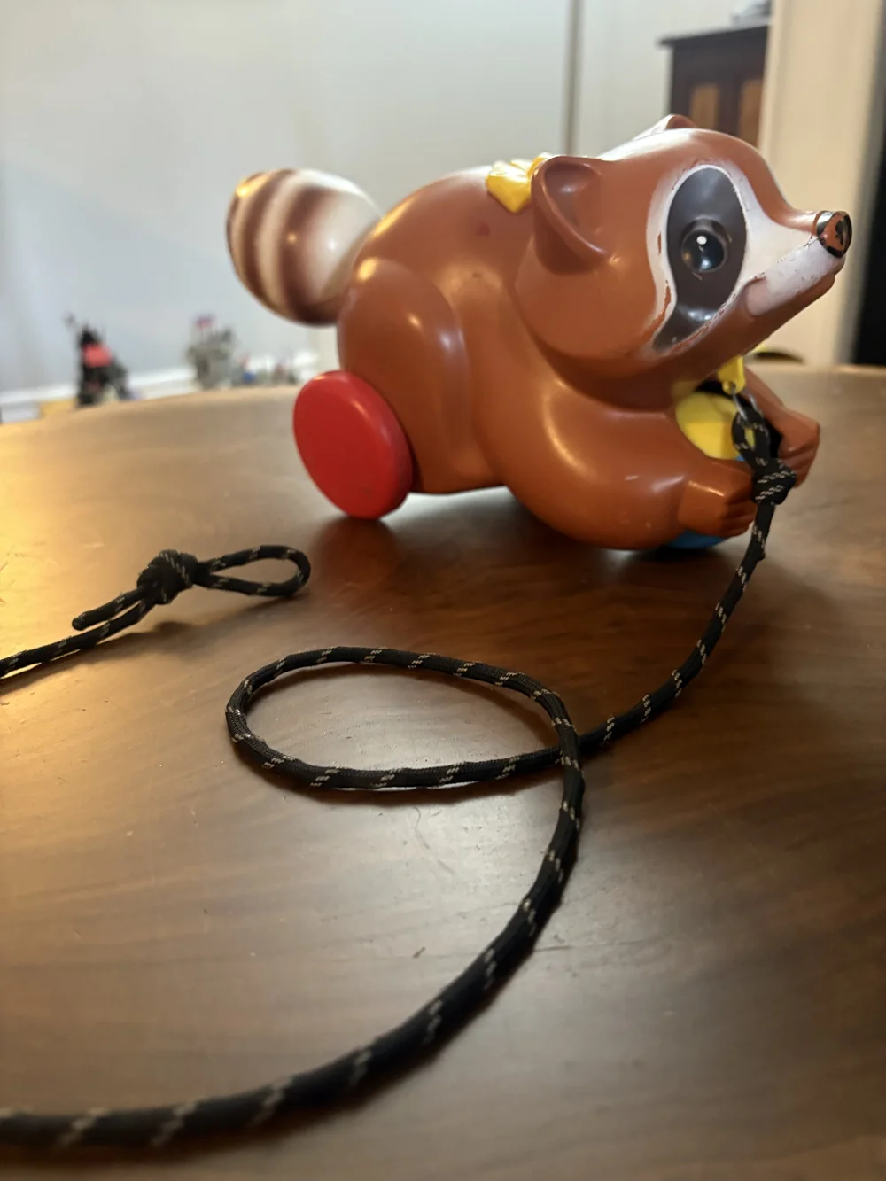 Vintage Fisher Price 1979 Roly the Racoon Pull Toy — CPJ Collectibles