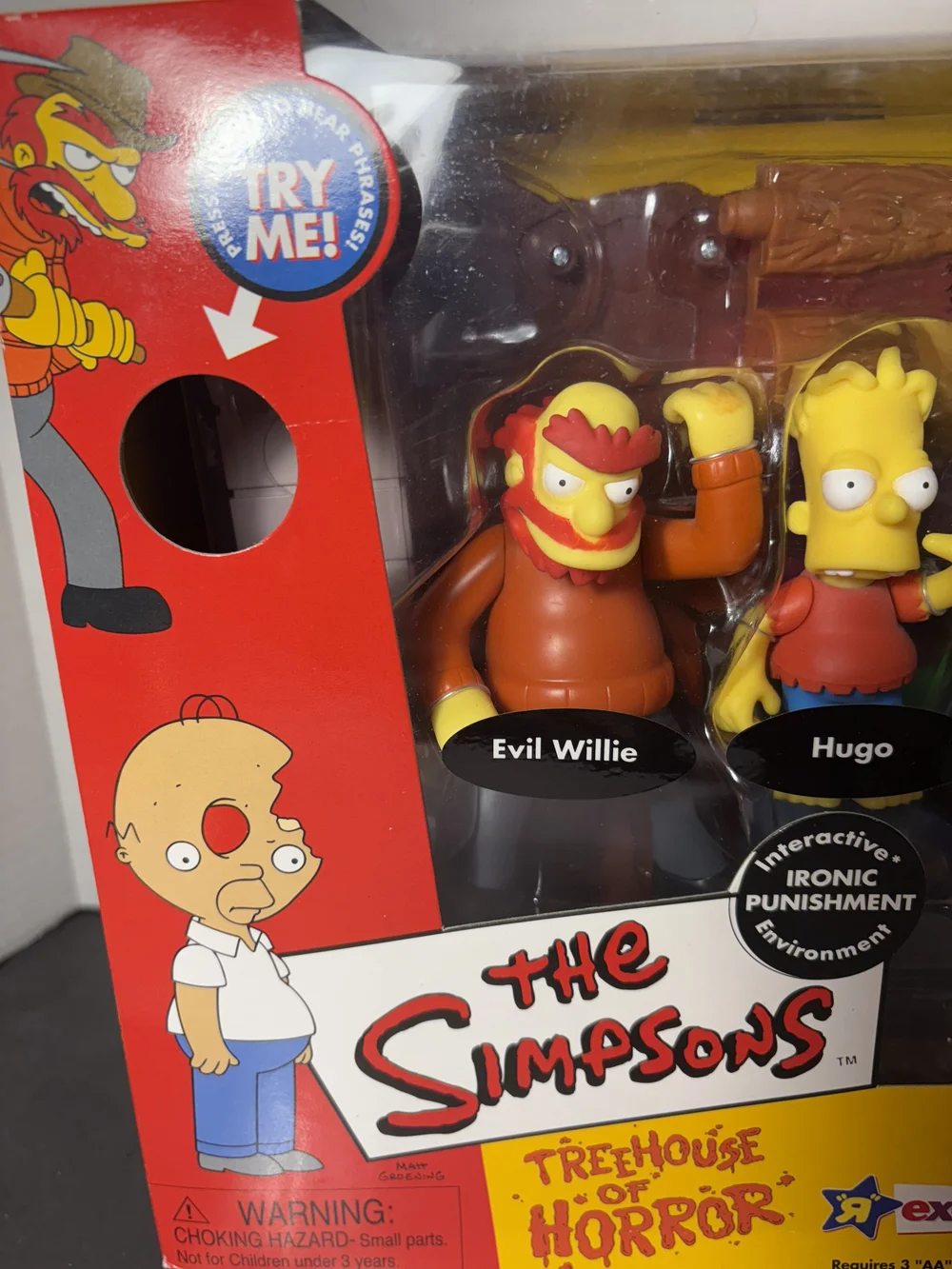 b　ザ・シンプソンズ アイロニック・パニッシュメント フィギュア The Simpsons Treehouse of Horror Interactive Ironic Punishment
