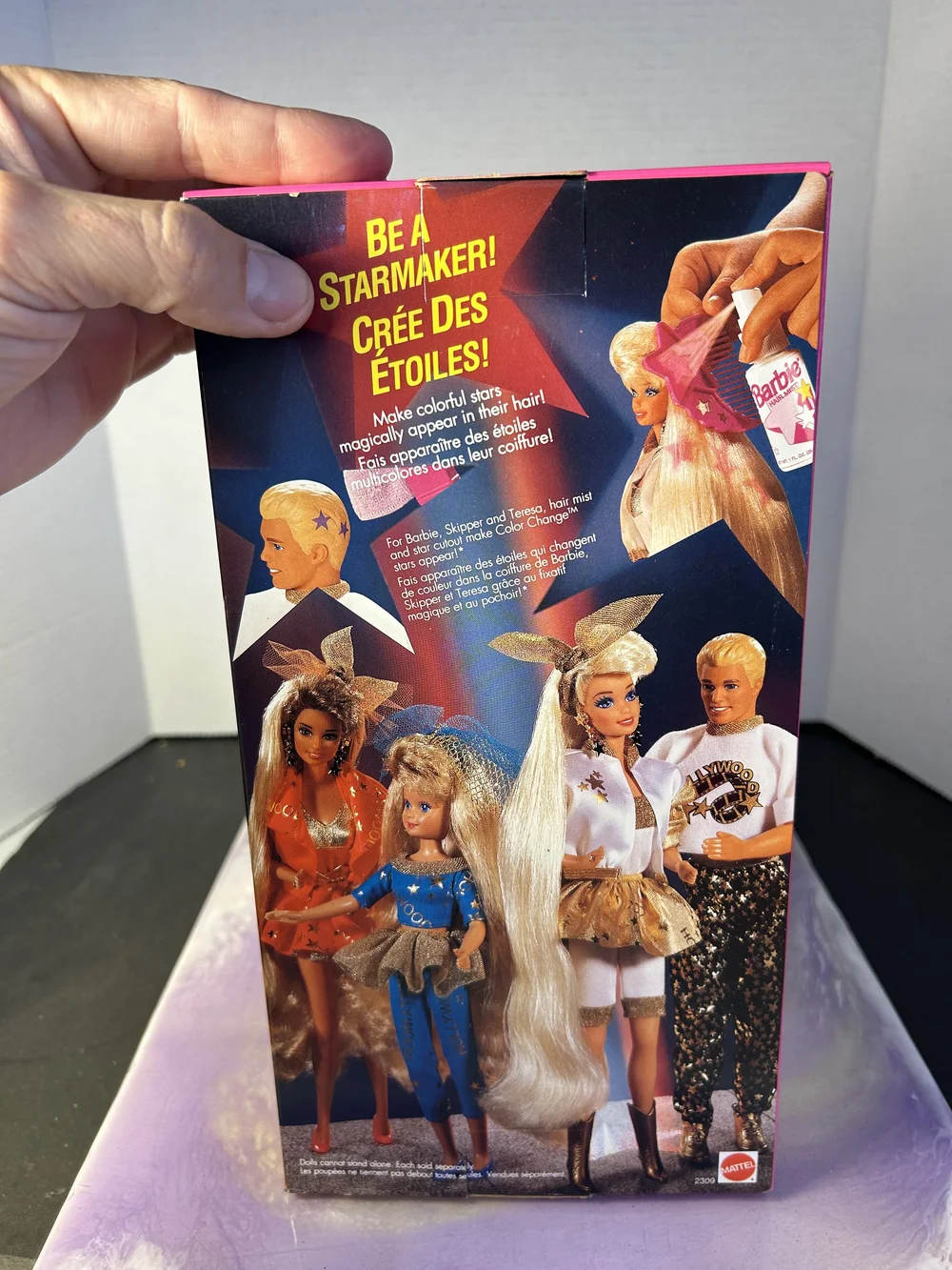 Hollywood Hair Barbie, Skipper Doll, Vintage 1992 Mattel #2309 NIB