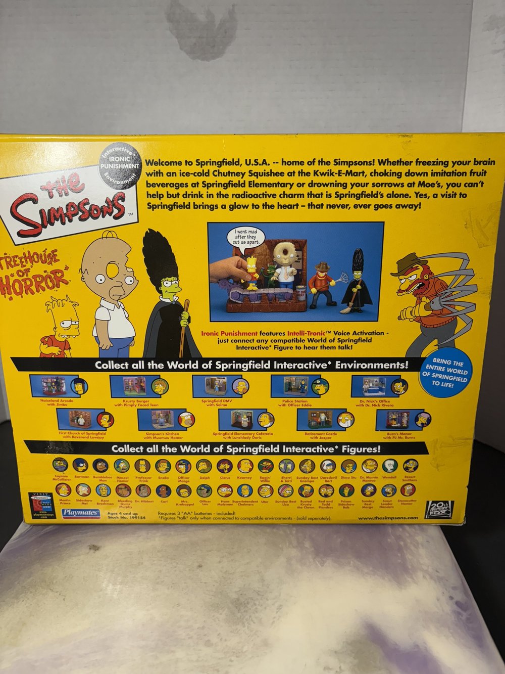 b　ザ・シンプソンズ アイロニック・パニッシュメント フィギュア The Simpsons Treehouse of Horror Interactive Ironic Punishment