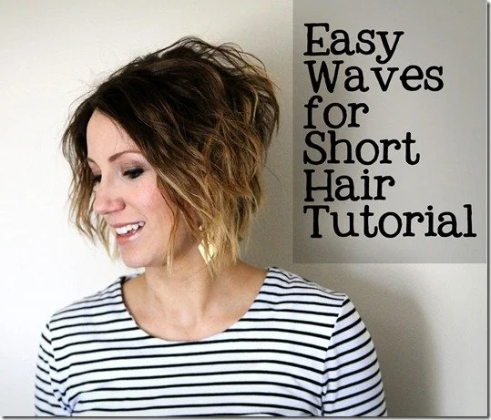Easy Waves for Short Hair- Tutorial