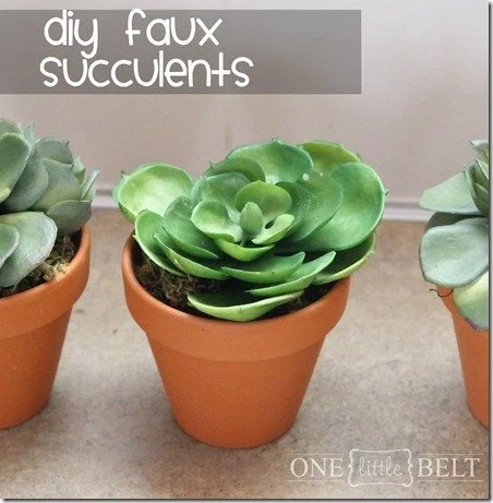 Faux Succulents DIY {Nursery Notes}
