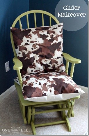 Glider Makeover- Nursery Decor DIY
