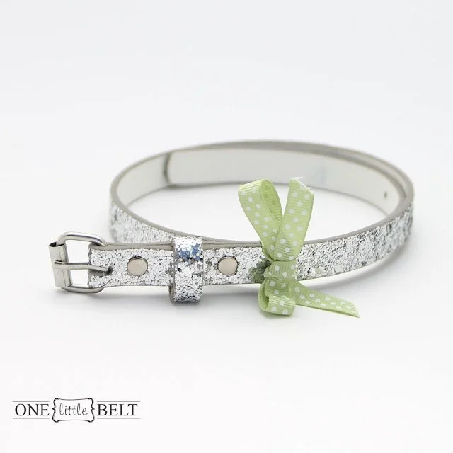 Shop Update: Girl's Basic Silver and Black Glitter Belts