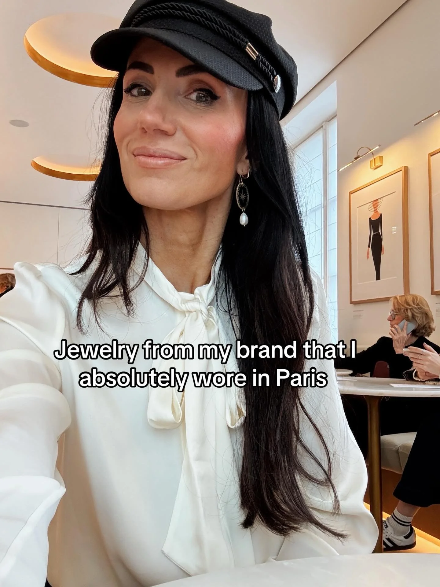 The jewelry designer takes her designs to Paris 🇫🇷💘🖼️ so much art and inspiration everywhere and these pieces fit right in. ☺️ #paris #jewerlydesigner #sensitiveears