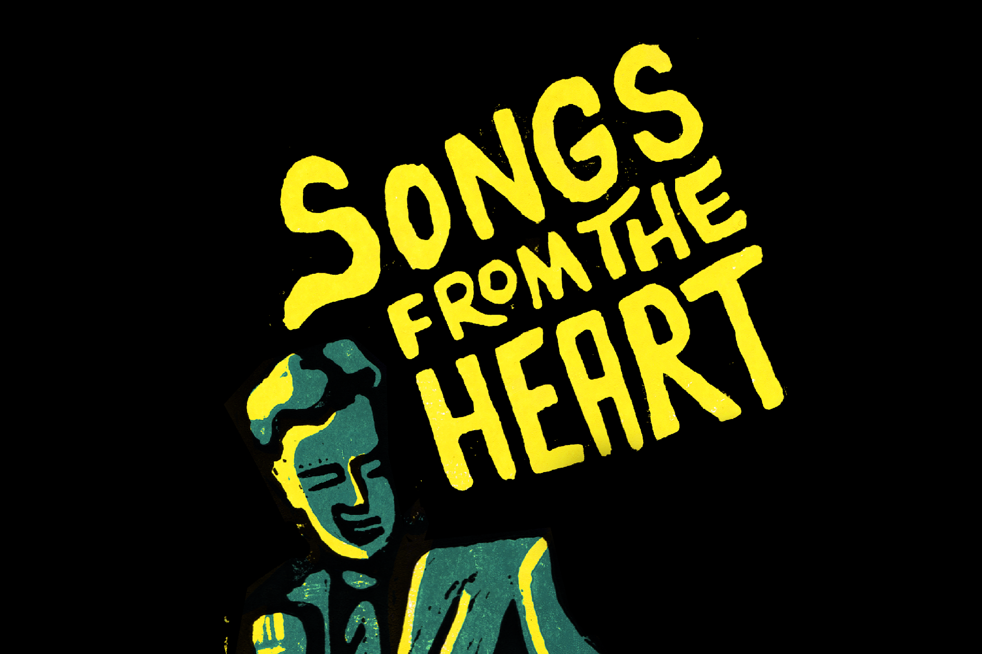 Songs from the heart - Linoprint